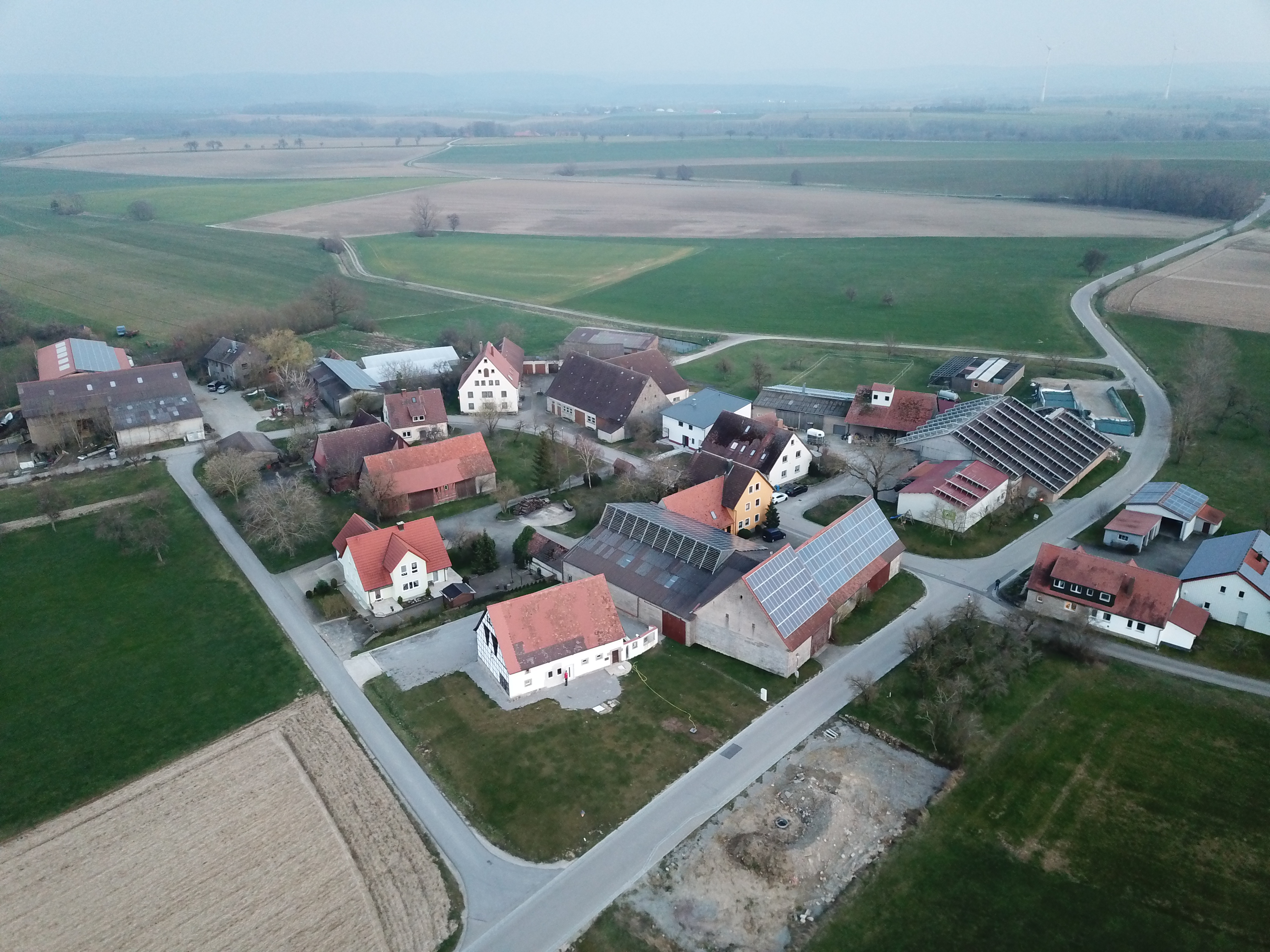 Luftaufnahme des Betriebs